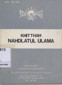 Khittah Nahdlatul Ulama